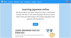 Desktop Screenshot of learnjap.com