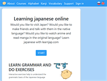 Tablet Screenshot of learnjap.com